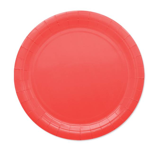 Piatti di Carta Bio Rossi 24cm 25pz.