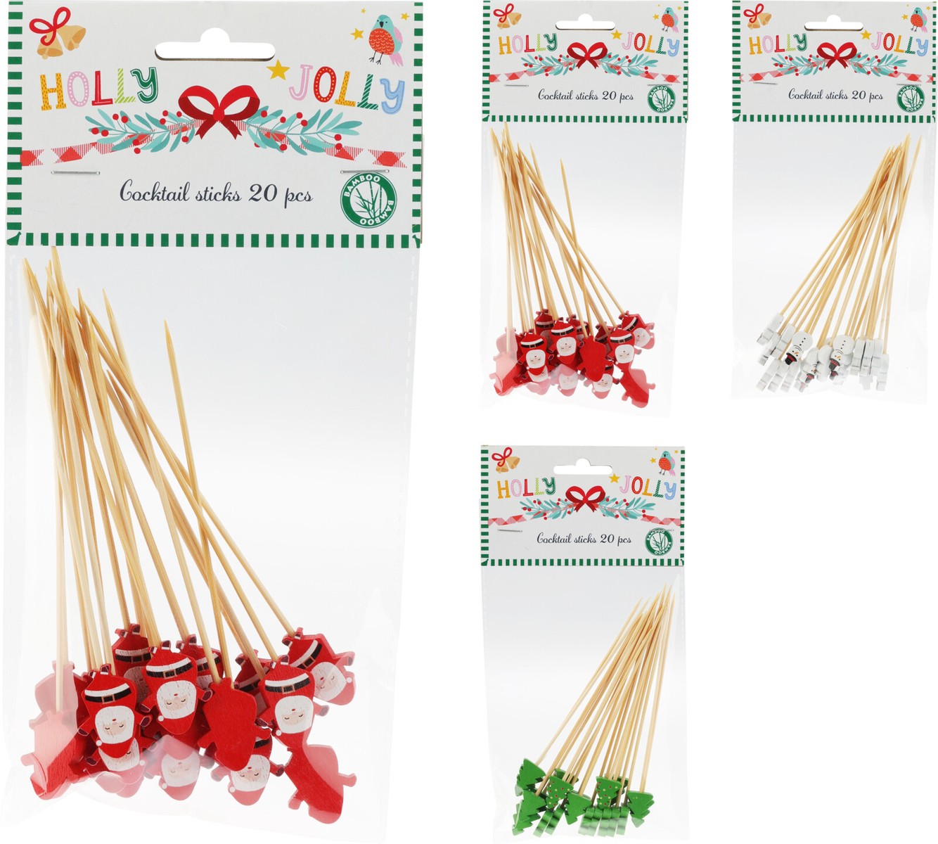 20 Stuzzicadenti Natalizi Prodotto Assortito