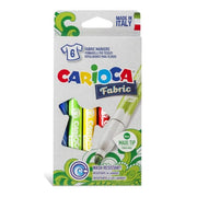 Carioca Fabric Markers Pennarelli Per Tessuti Scatola Da 6pz