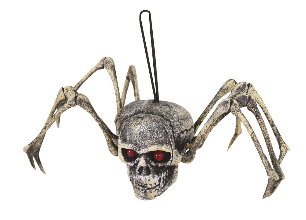 Teschio Ragno In Polistirolo Da Appendere Ornamenti Halloween