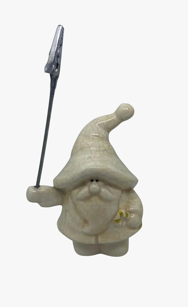 Addobbo Natale Babbo Natale Porcellana Portafoto Segnaposto Con Clip