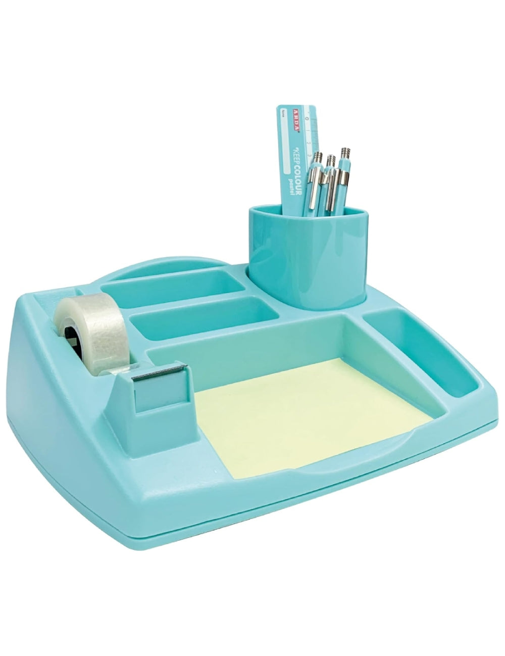 Contenitore Organizer Da Scrivania Azzurro