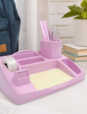 Contenitore Organizer Da Scrivania Lilla