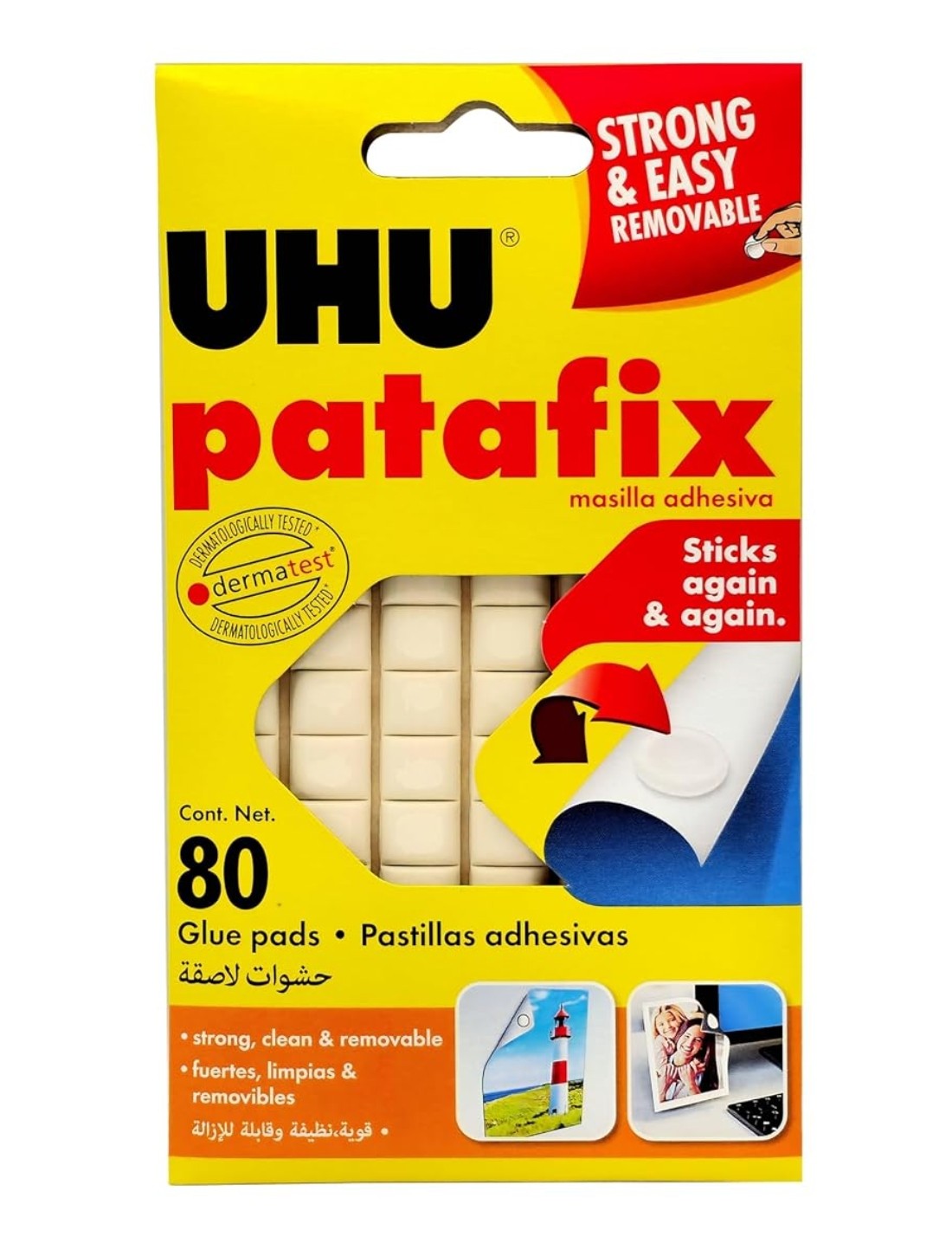 Gommini Adesivi Patafix UHU 80pz
