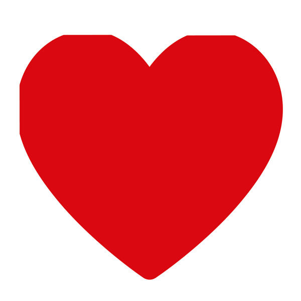 Tovaglioli Di Carta Sagomati Cuore Rosso 33x33cm 16pz.