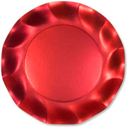Piatto Piano Ø 27 Rosso Satinato 8Pz