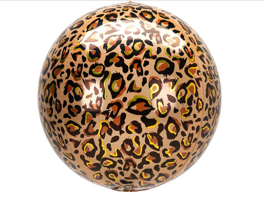 Palloncino Metalfoil Mylar Sfera Animalier 16" 40cm