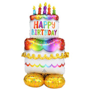 Palloncino Metalfoil Torta Compleanno 60" 152cm