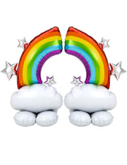 Set Palloncini Per Feste Nuvola Arcobaleno 52" 132cm Mylar