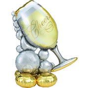 Palloncino Metalfoil Bicchiere Champagne 51" 134cm