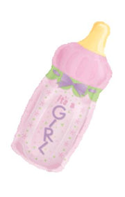 Palloncino Foil Biberon Nascita It's A Girl 31" 78cm