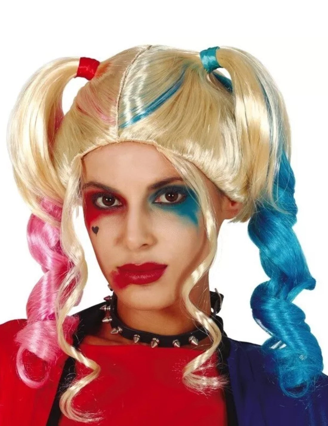 Parrucca Harley Quinn DC Comix Halloween