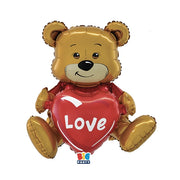 Palloncino Metalfoil 3D Teddy Bear Love 41x50x31cm