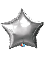 Palloncino Mylar Stella Argento Metallico 18" 45cm