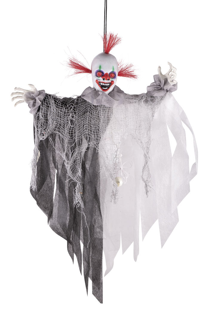 Decorazione Di Halloween Clown Animato Con Suoni E Luci 60cm