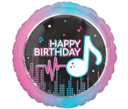 Palloncino Metalfoil Happy Birthday Musica 18" 46cm