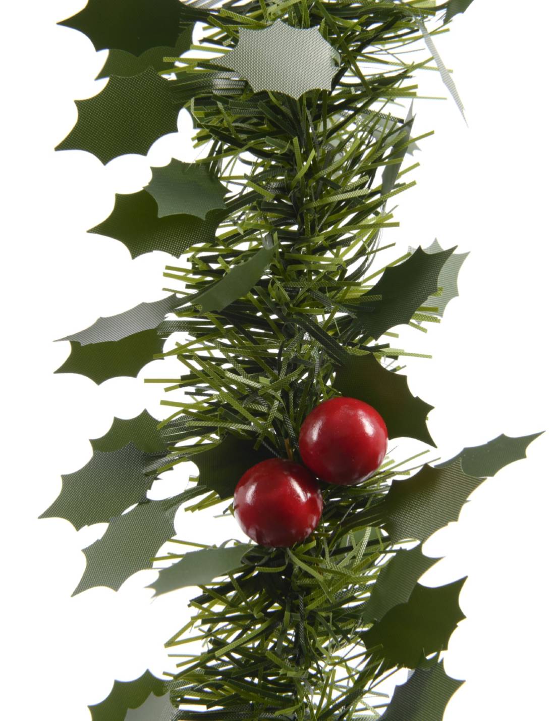 Addobbo Di Natale Ghirlanda Festone Con Foglie E Bacche 270cm