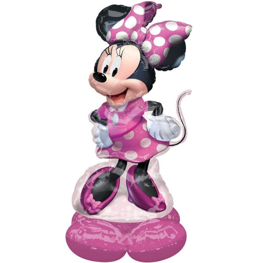 Palloncino Metalfoil Rosa Disney Minnie Sagomata 48" 121cm