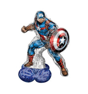 Palloncino Metalfoil Gigante Marvel Avengers Captain America Sagomato 58" 147cm