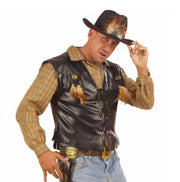 Gilet Cowboy Similpelle - Accessori Costumi Carnevale