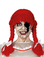 Parrucca Trecce Rosse Halloween