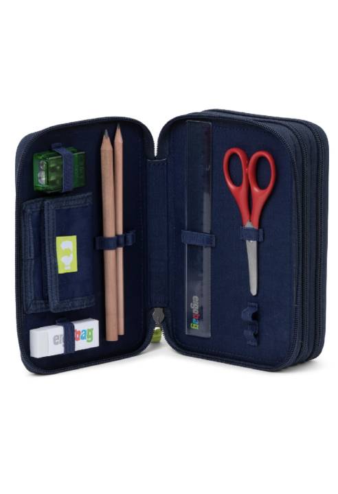 Astuccio 3 Zip Ergobag 23 Mosaic Stone Bear