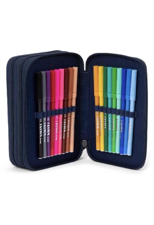 Astuccio 3 Zip Ergobag 23 Superpower Bear