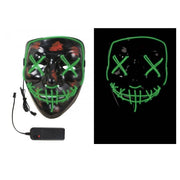 Maschera Halloween Killer Con Led