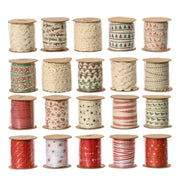 Nastro In Tessuto Natalizio Fantasie Assortite 10mmx30m