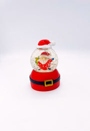 Addobbo Natale Palla Di Neve Babbo Natale 7cm