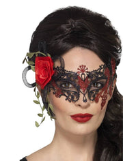 Accessorio Di Halloween Maschera In Filigrana Metallo Giorno Dei Morti