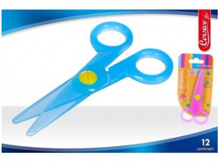 Forbici Punta Arrotondata In Plastica Colori Assortiti