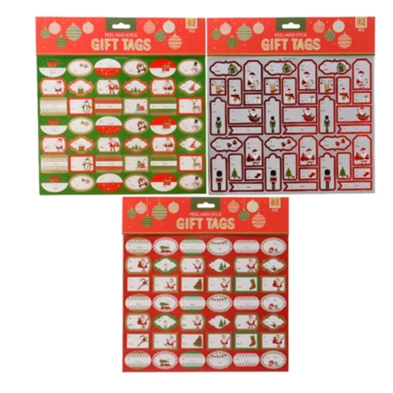 Adesivi Natalizi Etichette Di Natale Fantasie Assortite