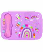 Portapranzo In PVC Rosa Glitter Arcobaleno