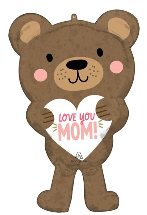 Palloncino Bear "Love You Mom"
