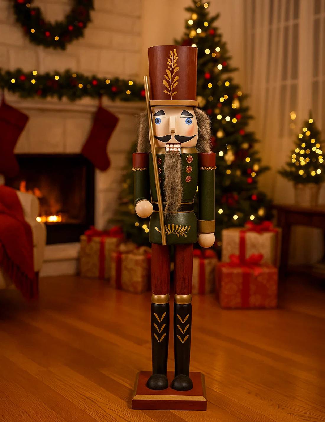Addobbo Di Natale Schiaccianoci 76cm