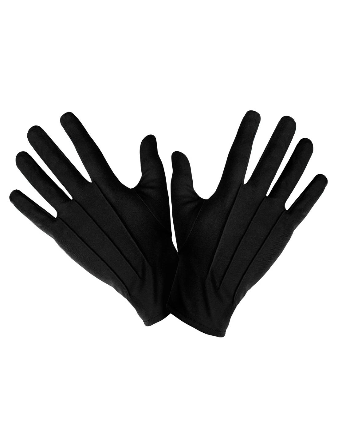 Accessorio Di Halloween Carnevale Guanti Neri Unisex