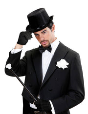 Accessorio Di Halloween Carnevale Guanti Neri Unisex