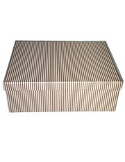 Scatola Regalo Box Quadrata Righe