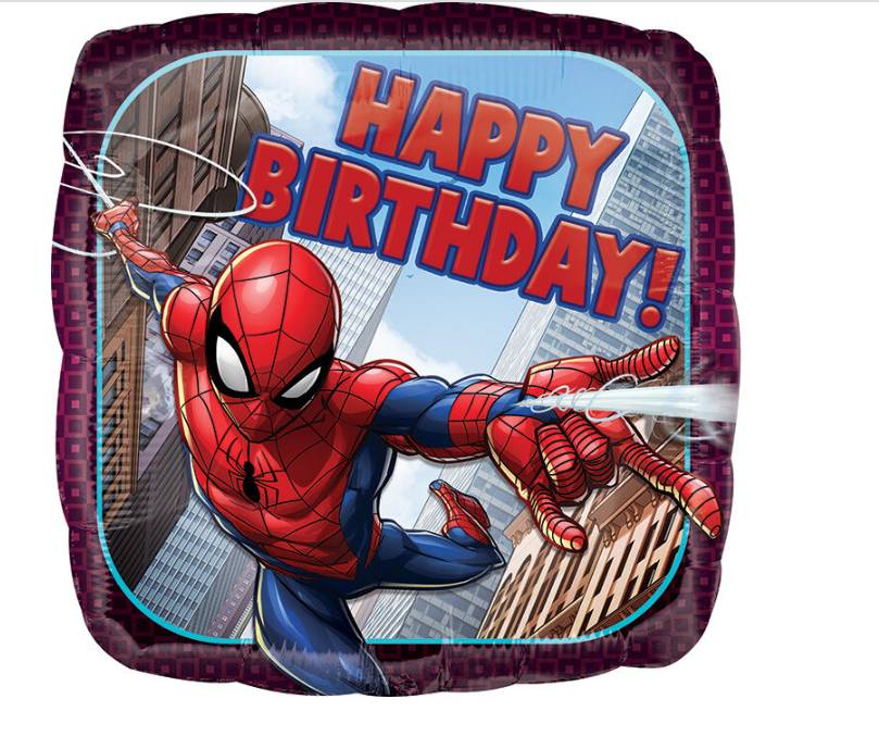 Palloncino Compleanno Spiderman 18" 45cm