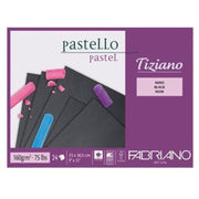 Album Tiziano Pastello Fabriano Nero 23x30,5cm 160g/m² 24 Fogli