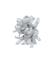 Girocandela Con Foglie Argento E Bacche Ø3cm