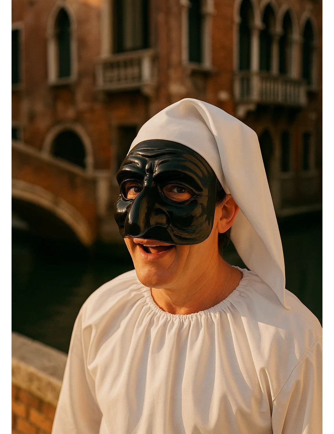 Maschera Di Carnevale Pulcinella