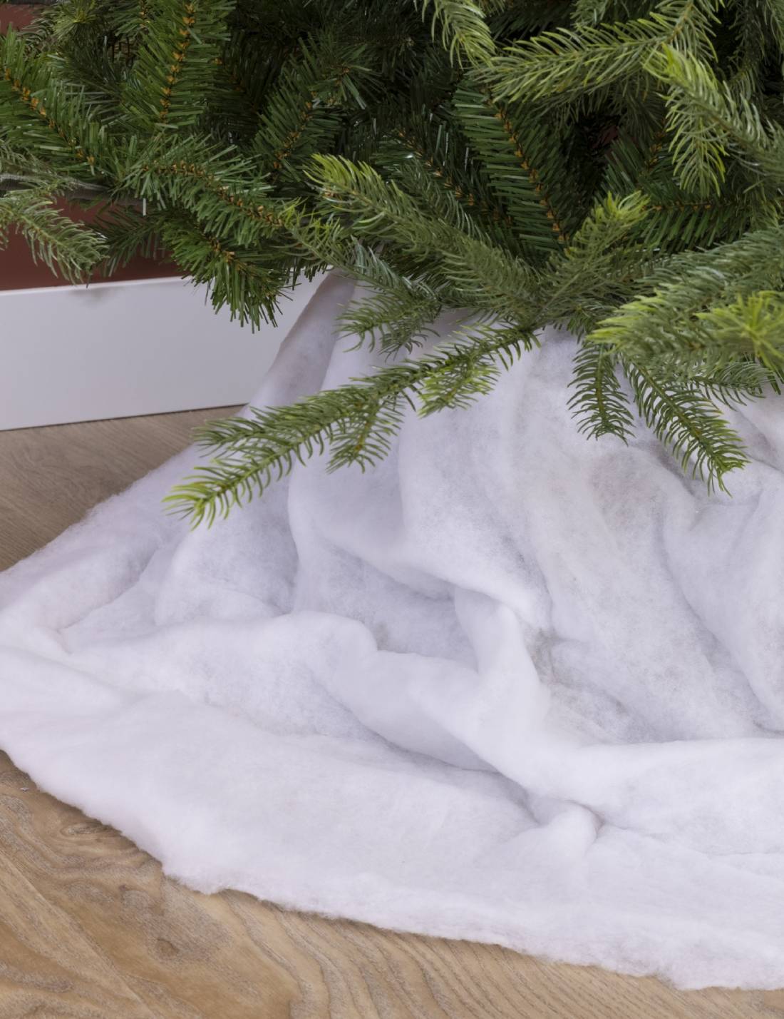 Addobbo Di Natale Tappeto Effetto Neve 120cm