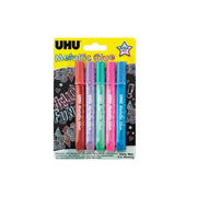 Set 5pz Uhu Colla Decorativa Metallic Glue 10ml