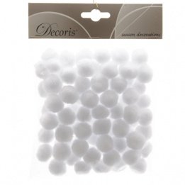 Addobbo Natale Palline Effetto Neve 2CM