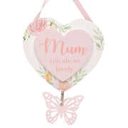 Targa Cuore Festa Della Mamma Con Farfalla