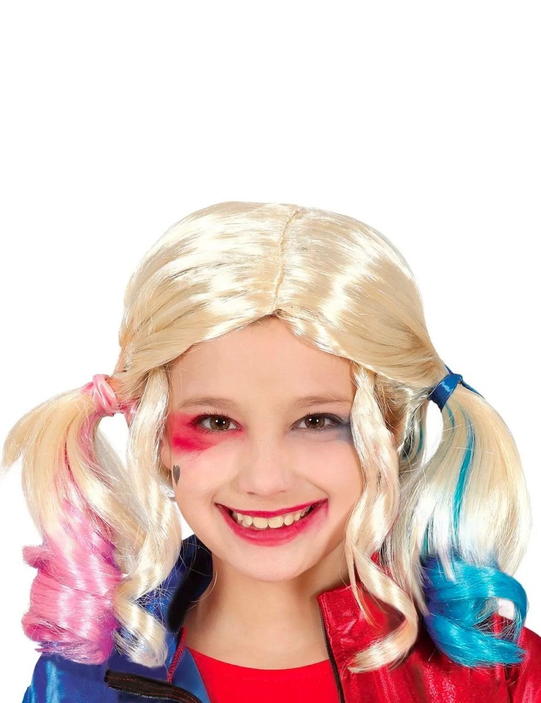 Parrucca Bambina Harley Quinn DC Comix Halloween