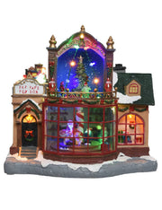 Carillon Di Natale Scenario Festivo LED h28,5cm