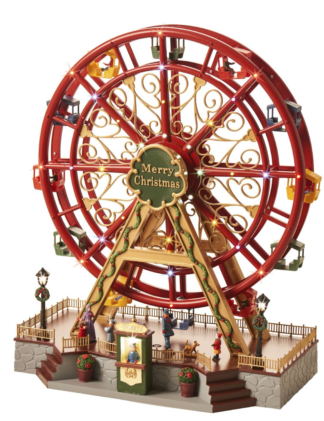 Carillon Di Natale Ruota Panoramica LED 45cm